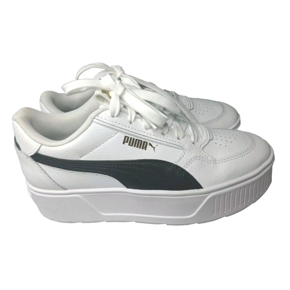 Puma Karmen Rebelle Jr Shoes Size 4.5 Junior Kids Shoes White Sneakers